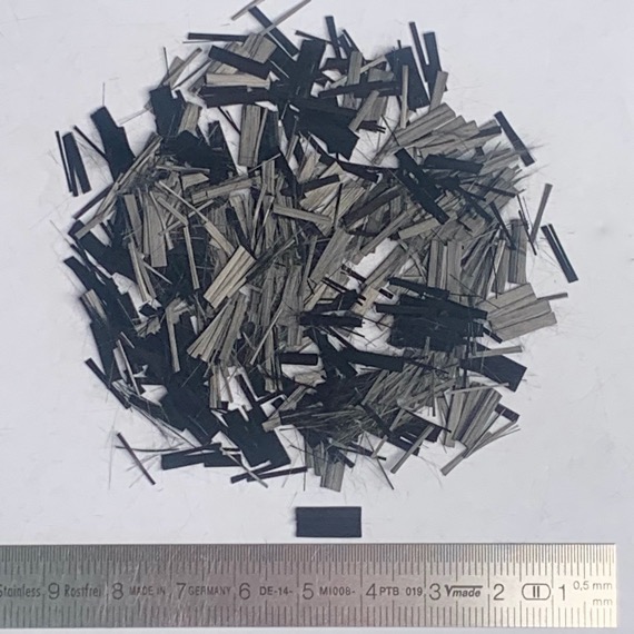 Рубленый карбон (углеродная фибра) 10 мм, 1 кг