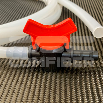 Кран черно-красный для смолы и вакуума