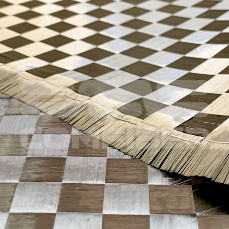 Карбон 100 г/м плейн 12К нить 15 мм площеное