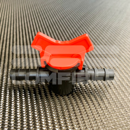 Кран черно-красный для смолы и вакуума