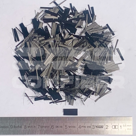 Рубленый карбон (углеродная фибра) 10 мм, 1 кг