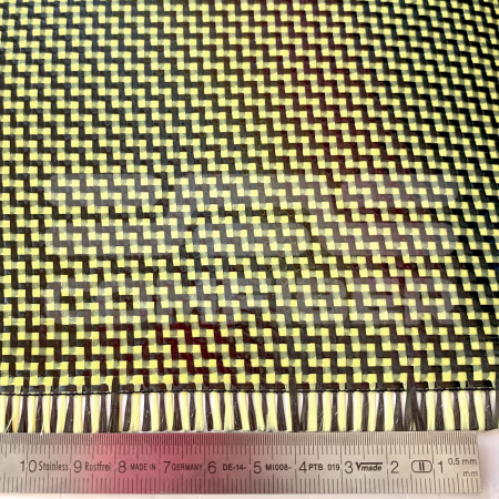 Препрег карбон-арамид 220 г/м твил 42% FRD