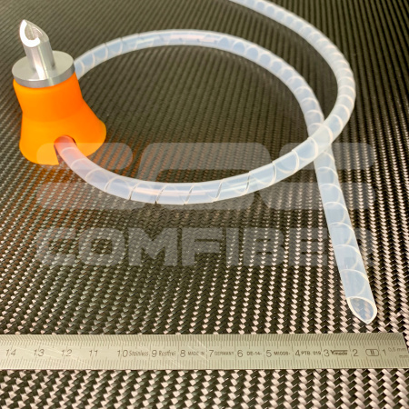 Спиральная линия для распределения связующего различного диаметра