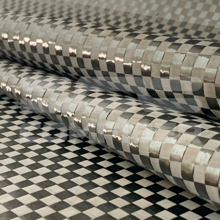 Карбон 200 г/м плейн 12К нить 8 мм площеное